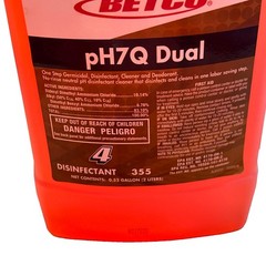 Betco pH7Q Dual Disinfectant .52 Gallons 2 Liters Nos