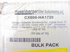 Rosenberger CX608-HA1720 Hanger Adapter Grommet Case of 10 Packs