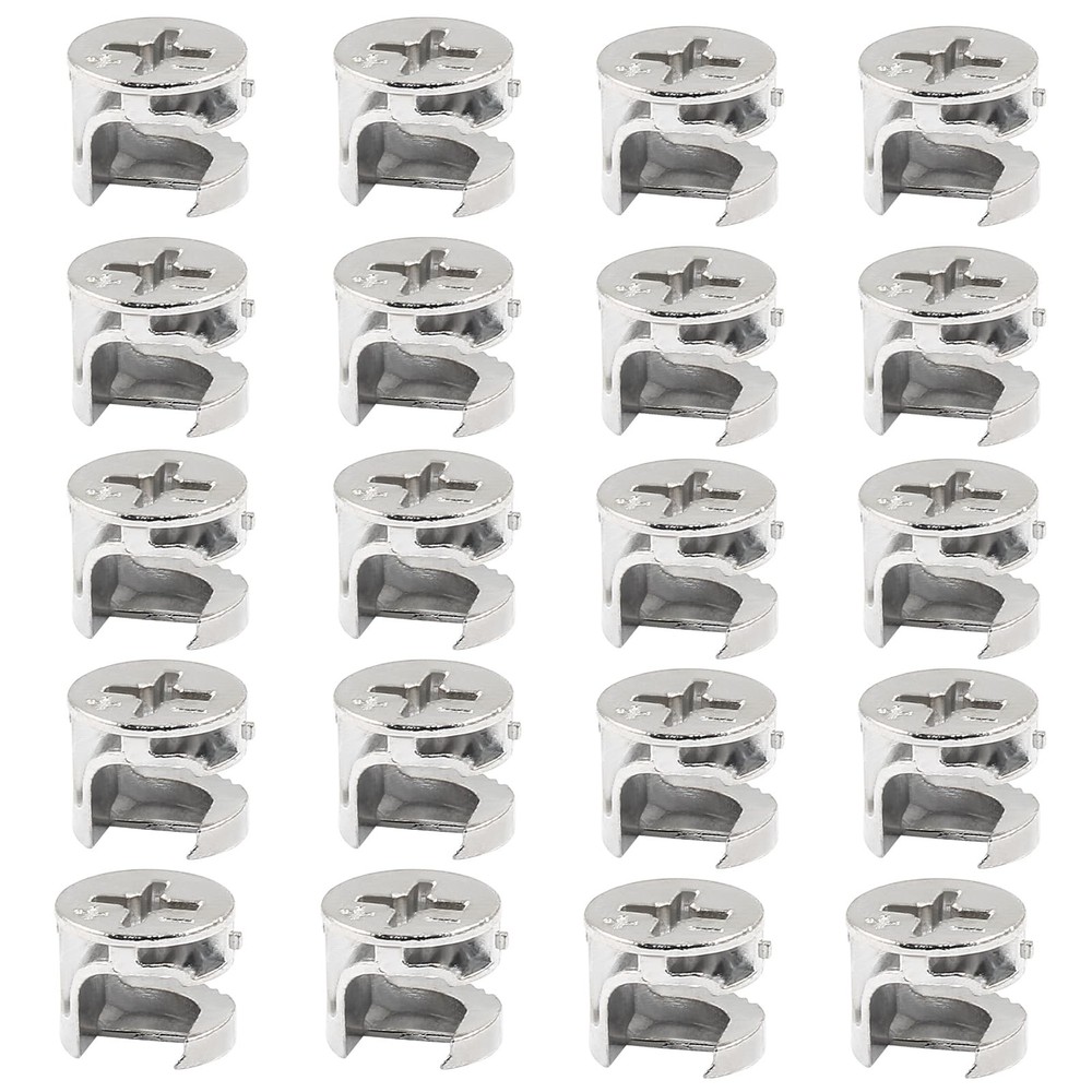 Litoexpe 12 x 10 mm Cam Lock Nut 20 Pcs, Joint Connector 12x10mm-20 Pcs