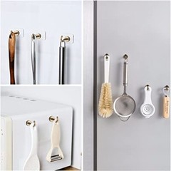 10 Heavy Duty Magnetic Hooks Strong Magnet Kitchen Utensil Hanger Tool Organizer