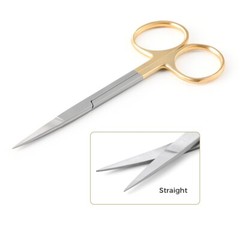 Dental Stainless Steel Scissors Straight/Curved Tip Surgical Dissecting Tissues