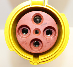 MENNEKES ME 4100C12M 100-Amp MARINE PIN&SLEEVE CONNECTOR M4100C12 100A 125V/250V