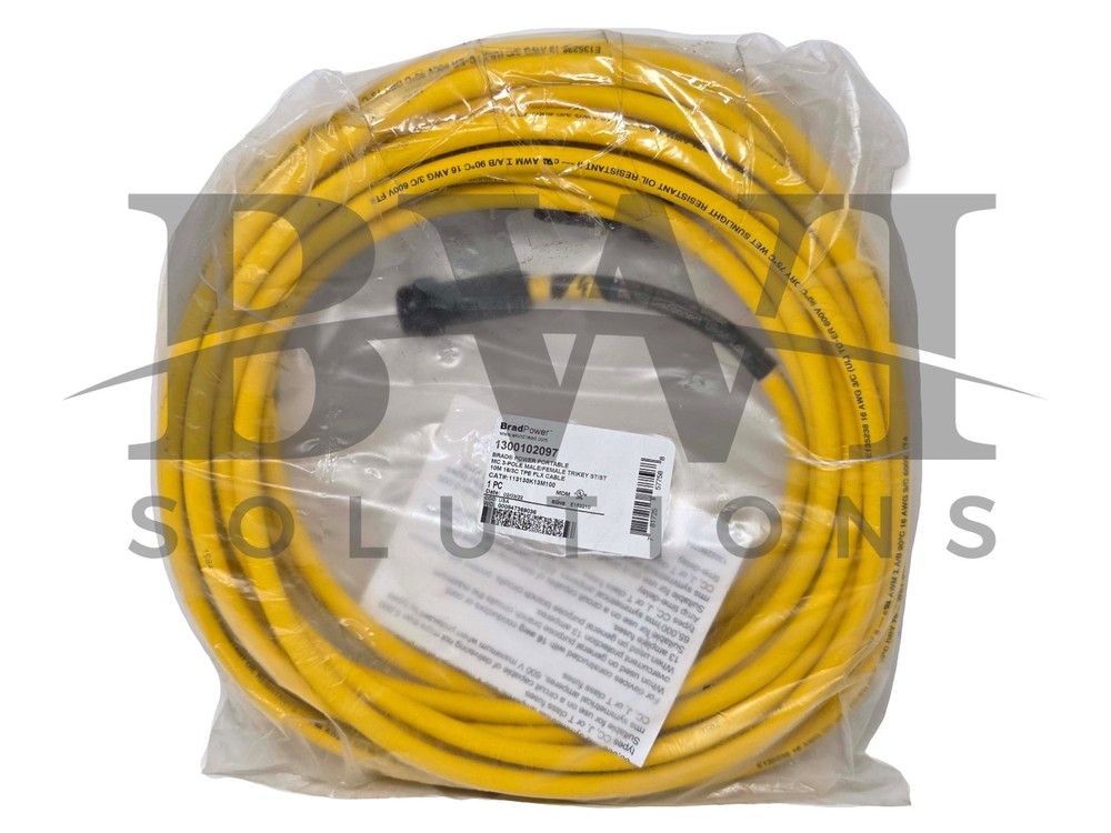 SEALED Brad Power Woodhead 1300102097 Mini-Change 3P Cordset 113130K13M100