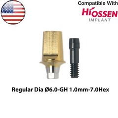 US Dental Straight Transfer Abutment Regular Ø4.5/5.0/6.0mm Fits Osstem Hiossen