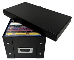 1 CheckOutStore Black Blu-ray Cases Storage Box (Holds 25 Cases) **1-3 DAYS