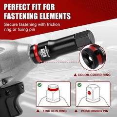 MIXPOWER 1/2″ Drive 19mm Hex Impact Bit Socket, Allen 1/2″Dr.19mm
