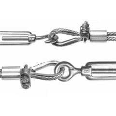1/4in 6mm Wire Rope Clamps Clip 304 Stainless Steel Cable Clip Fastener 12 Pcs