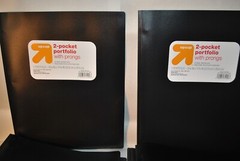 25-PACK UP & UP 2-POCKET PORTFOLIO W/ PRONGS BLACK 9-3/8″ X 11-3/8″ 081031257R00
