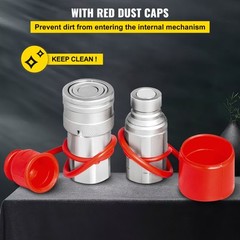 12 Sets of 1/2″ NPT Flat Face Hydraulic Coupler Quick Connect Skid Steer Bobcat