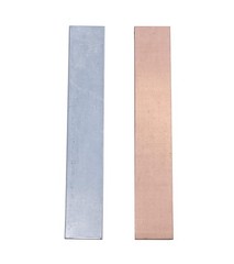 Pure Copper Zinc Anode Set 99.95% High Purity Copper Zinc Electrode Strips Se…