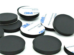 1″ Rubber Stick On Rubber Feet for Sewing Machines Universal 3/16″ Thick