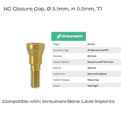 NC Dental Healing Abutment Healing Closure Narrow for Straumann ITI Bone Level