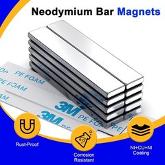 20 Pack Powerful Strong Neodymium Magnets Rare Earth Lifting Magnets 60x10x3mm..