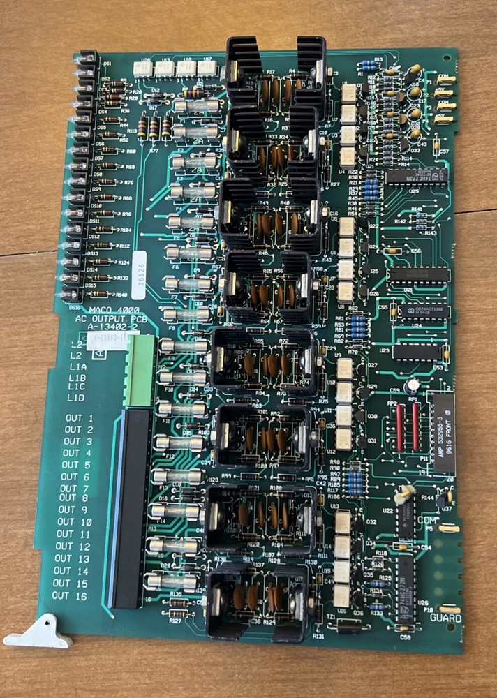 🔥BARBER-COLMAN A-13402-103 AC OUTPUT PCB, Used, Free Ship🇺🇸
