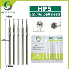 US WAVE Dental Burs Tungsten Carbide Burs HP 2.35mm Straight Low Speed Burs 5Pcs