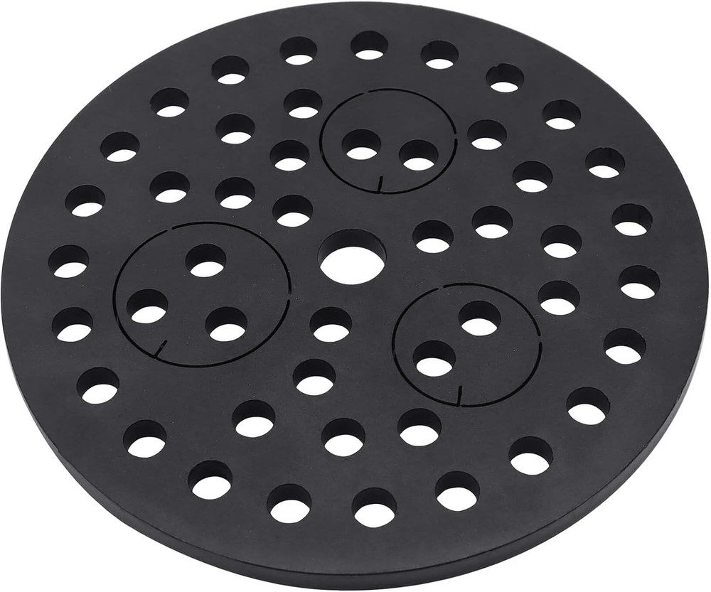 6.5″ Cast Iron Drain Cover with Removable Drain Ports, Garage Drain Cover, Floor