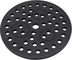 6.5″ Cast Iron Drain Cover with Removable Drain Ports, Garage Drain Cover, Floor