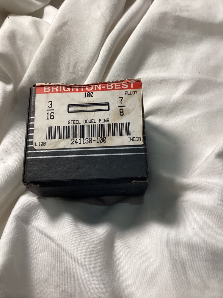 Brighton Best 3/16 x 7/8 Steel Dowel Pins (Box of 100)
