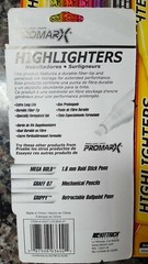 Promarx Glowline Highlighters Multicolor 4-Pack Yellow Orange Pink Purple lot 4