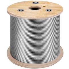 VEVOR 304 Stainless Steel Wire Rope Cable, 3/16, 7×19, 500 ft Reel