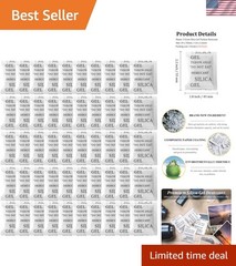 Silica Gel Packets, 50PCS 5 Gram Transparent Desiccant Packs for Storage, Mo…