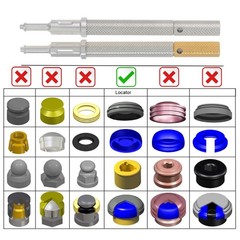 US Implant 2.4 lbs Overdenture Retention Caps For Locator Core Tool Universal