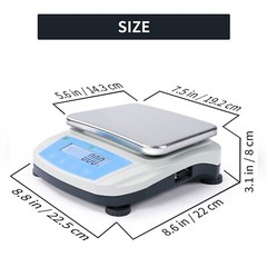 U.S. Solid Analytical Balance 5000gx0.01g 10mg Precision Scale RS232 Interface