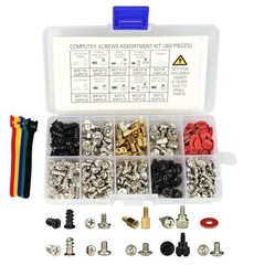 PC Computer Screws Standoffs Set Kit 360 Pieces Hard Drive Motherboard Case Fan