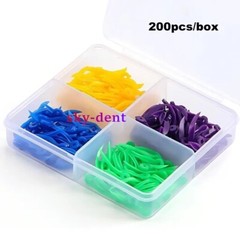 Dental Disposable Tooth Gap Wedges with End Hole Plastic Wave Shape Wedges 4Size