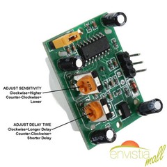 2 Pcs HC-SR501 PIR IR Passive Infrared Motion Detector Sensor Module DIY