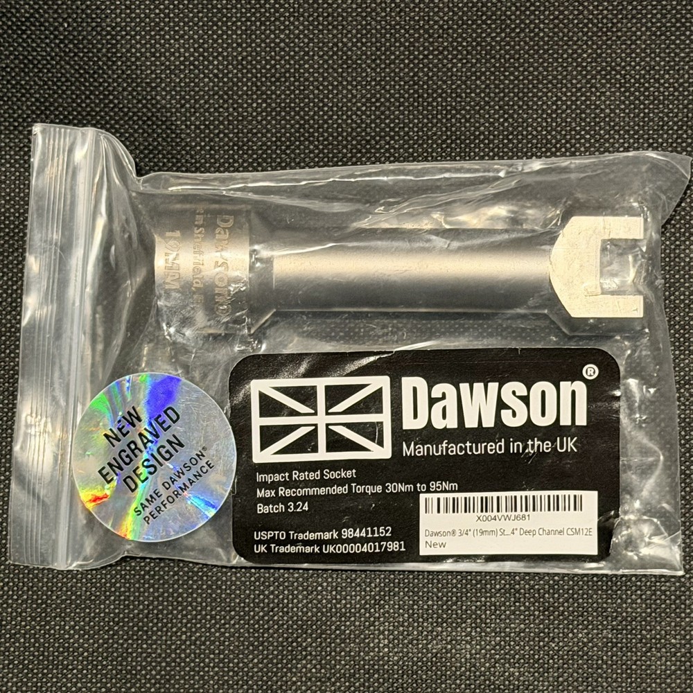 DAWSON 3/4″(19mm) Strut Channel Unistrut Socket 1/2″ Drive for 2-7/16″ & 3-1/4″