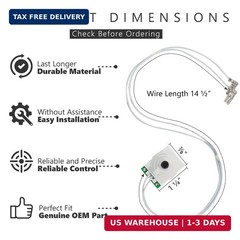 GYOFFULL 15955 Potentiometer Switch Replacement Compatible with white