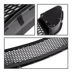 Front Hood Upper Grille with White DRL LED Light for Mustang 2015-2017