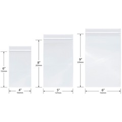 Plastic Bags 4×6 5×8 6×9 4 Mil Heavy Duty Zipper Reclosable Plymor Variety Pack