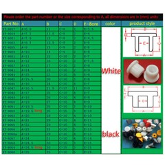 Dust-Proof Black Rubber Plugs Dia 15.5-201.5mm Silicone Soft Stopper Sealing Cap