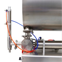 100-1000ml, Paste Filling Mixing Machine, Piston Filler Machine with Big Hopper
