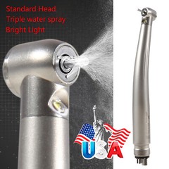10pcs Dental Fiber Optic LED E-generator High Speed Handpiece 3 Spray 4 Hole st