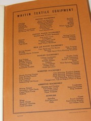 7 VINTAGE 1928-1940 WHITIN TEXTILE MACHINERY ILLUSTRATED CATALOGS! FOR COTTON!