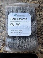100 Pack TapeTech 700033F Coarse Mesh Pump Filter Screens Drywall Taping Tool