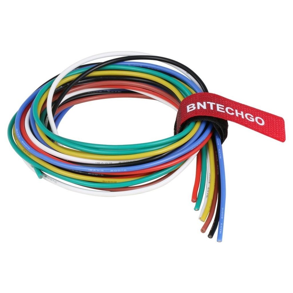 18 Gauge Silicone Wire Kit 7 Color Each 3 ft Flexible 18 AWG Stranded Tinned …