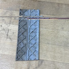 Antique Narrow Letterpress Newspaper Printing Plate Metal Print Block Column