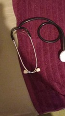 Black Single Head Acoustic Stethoscope for Family & Emergency Medicine