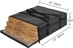 XXXL Large Insulated Pizza Delivery Bag 20×20 for Safe & Fresh Food Transport