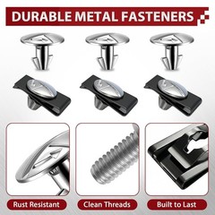 14PCS Engine Splash Shield/Skid Plate Screws, Bolts & Clips for Honda Accord 201