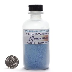 Copper Sulfate, 4oz, General Purpose Grade, Sturdy Bottle SHIPS SAME DAY