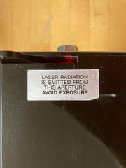 Vintage SLC 5 mW HeNe laser in acrylic case. Art deco design. :) TEM 00 Beam!