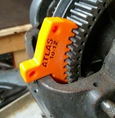 Atlas 10″ & 12 Lathe Spindle Lock Wedge Stop – Remove & Install Chuck – ORANGE