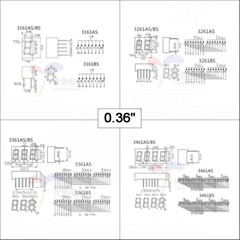 Red led Display 7 Segment Common Cathode/Anode 1-4 Digit0.28/0.36/0.4/0.56/0.8