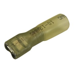 (10) 8 Gauge Heat Shrink Female Quick Disconnect .250 Wire Terminal Connector