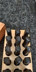 UNUSED Young Bros. Stamp Works 3/16 inch Steel Set 27 Letter Characters MADE USA